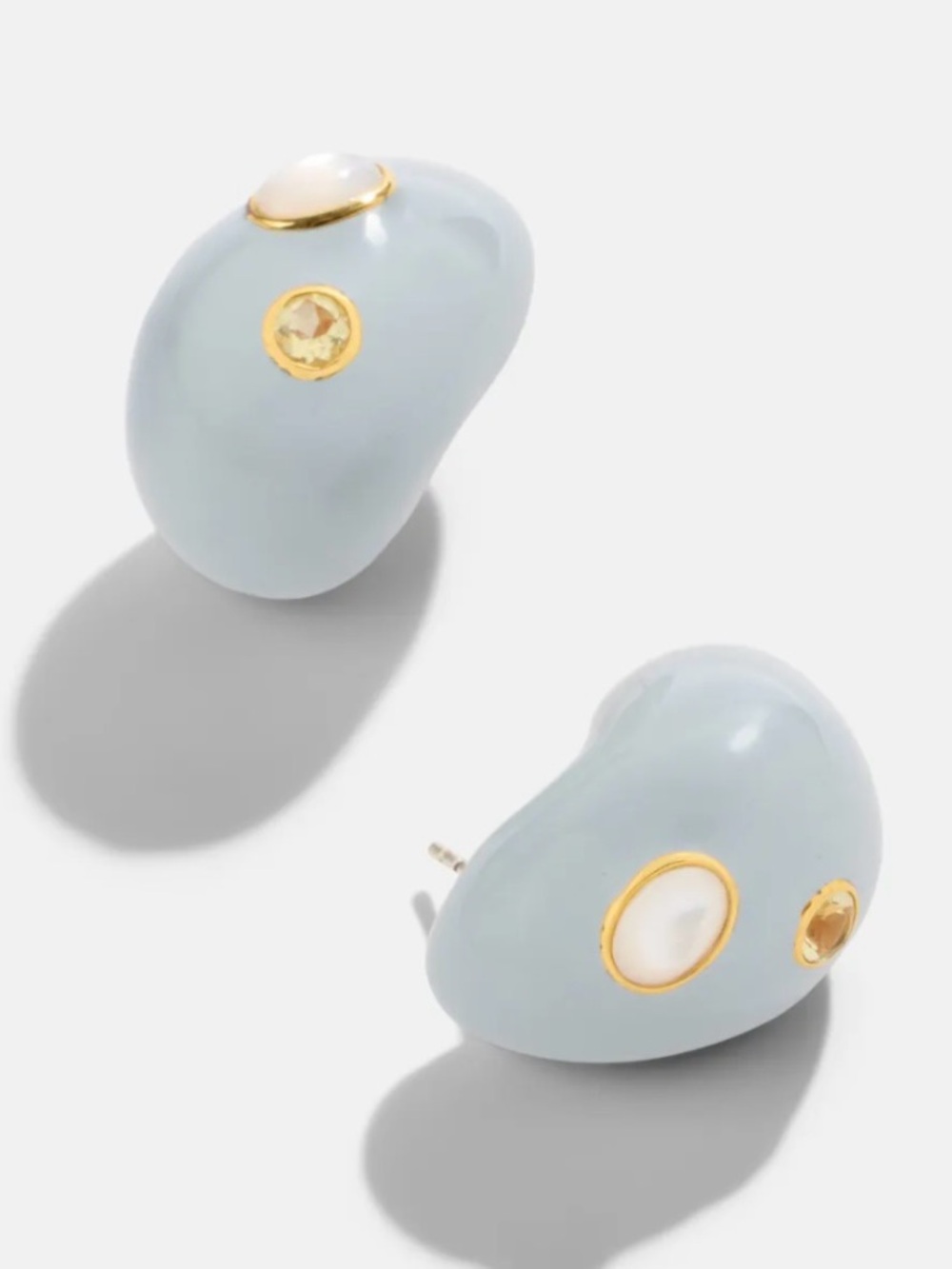 Lizzie Fortunato Mini Arp Earrings in Studded Mist